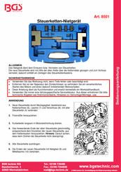 BGS technic 8501 Guia De Inicio Rapido