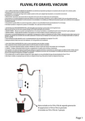 Hagen FLUVAL FX GRAVEL VACUUM Guia De Inicio Rapido