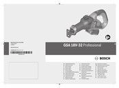 Bosch GSA 18V-32 Professional Manual Original