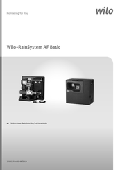 Wilo RainSystem AF Basic Serie Instrucciones De Instalación Y Funcionamiento