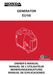 Honda Power Products EU10i Manual De Explicaciones