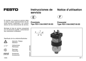 Festo PEV-4A-SW27-B-OD Instrucciones De Servicio