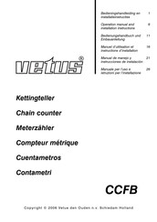 Vetus CCFB Manual De Manejo Y Instrucciones De Instalación