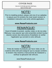 Reese 50142 Instrucciones De Instalación