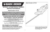 Black and Decker LHT120 Manual De Instrucciones