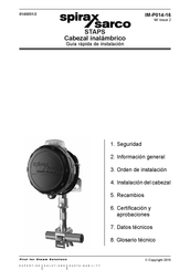 Spirax Sarco IM-P014-16 Guía Rápida De Instalación