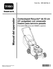 Toro 22289 Manual Del Operador