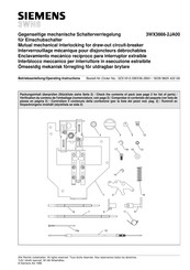 Siemens 9239 9825 422 0A Manual Del Usuario