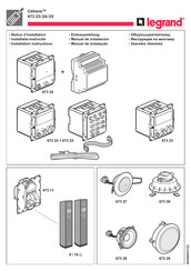 LEGRAND 673 24 Manual De Instrucciones