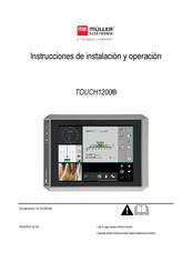 Muller Elektronik TOUCH1200 Instrucciones De Instalación Y  Operación