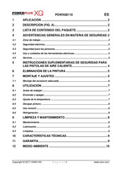 Powerplus POWXQ6110 Guia De Inicio Rapido
