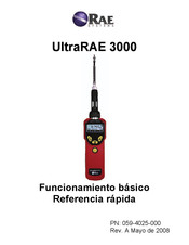 RAE Systems UltraRAE 3000 Referencia Rápida