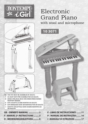 Bontempi iGirl 10 3071 Libro De Instrucciones