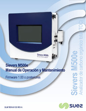 SUEZ Sievers M500e Manual De Operación Y Mantenimiento