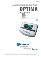 Baxtran OPTIMA Manual De Usuario