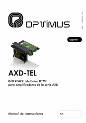 Optimus AXD Serie Manual De Instrucciones