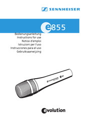 Sennheiser e855 Instrucciones Para El Uso