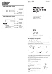 Sony CDX-3150 Instalación / Conexiones