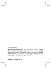 Motorola H12 Manual De Instrucciones