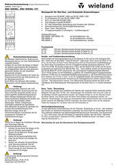 Wieland SNV 4063KL-107 Traducción Del Manual Original