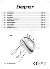 Beper P102SBA100 Manual De Instrucciones