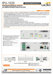 UDE IPU-1025 Guía Rápida