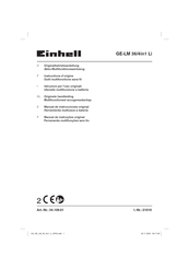 EINHELL GE-LM 36/4in1 Li Manual De Instrucciones Original