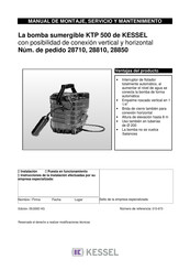 KESSEL KTP 500 Manual De Montaje, Servicio Y Mantenimiento