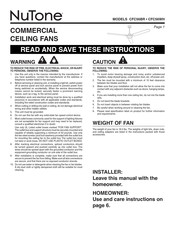 NuTone CFC56BR Manual De Instrucciones