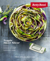 Betty Bossi Veggie Sheet Slicer Instrucciones Y Recetas