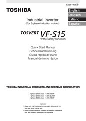 Toshiba Lovato TOSVERT VFS15-4007PL Manual De Inicio Rápido