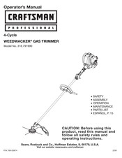 Craftsman professional WEEDWACKER 316.791990 Manual De Instrucciones