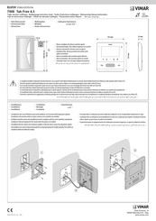 Vimar ELVOX 7558 Tab Free 4.3 Hoja De Instrucciones