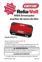 Genie ReliaVolt GPCD-R Manual Del Usuario