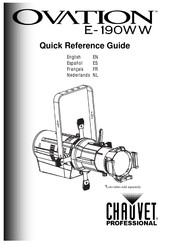 Chauvet Professional OVATION E-190WW Guía De Referencia Rápida