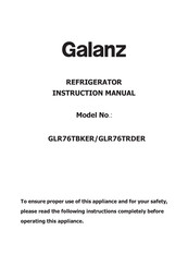 Galanz GLR76TRDER Manual De Instrucciones