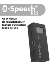 B-Speech Rx2 Modo De Uso