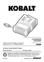Kobalt 0672825 Manual De Instrucciones