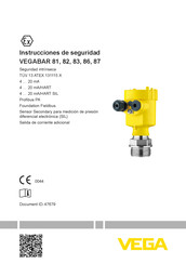 Vega VEGABAR 83 Instrucciones De Seguridad