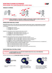 ISEO CSF F9000 Instrucciones De Instalación, Uso Y Mantenimiento