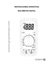 koban KMD-15 Instrucciones Operativas