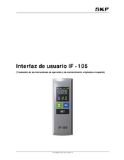 SKF IF-105 Instrucciones De Operación Y De Mantenimiento