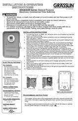 Intermatic GRASSLIN GM40AVE Serie Instrucciones De Instalación Y  Operación