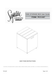 Ashley Signature DESIGN P015-907 Manual De Usuario