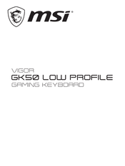 MSI VIGOR GK50 LOW PROFILE Manual De Instrucciones