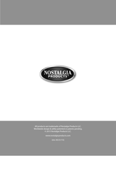 Nostalgia Products ANML400 Instrucciones Y Recetas