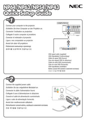 NEC NP63 Guia De Inicio Rapido