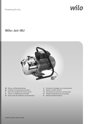 Wilo Jet-WJ Instrucciones De Instalación Y Funcionamiento