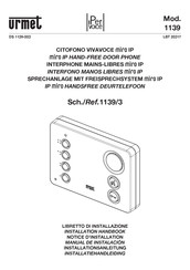 urmet domus 1139/3 Manual De Instalación
