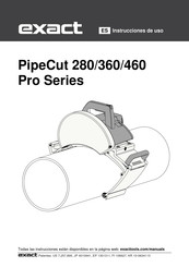 eXact Pipecut 360 Manual De Instrucciones